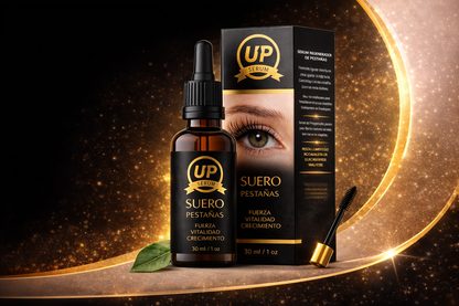 Sérum de Pestañas y Cejas UP + Mascarilla Facial – Más Largo, Fuerte y Natural 🔥